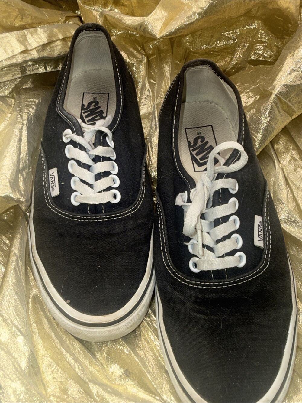 Unisex, VANS BLACK SHOES